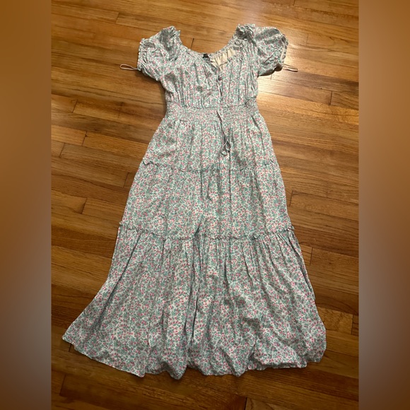 JCREW Puff-sleeve midi dress in floral | size 4 - Picture 4 of 9